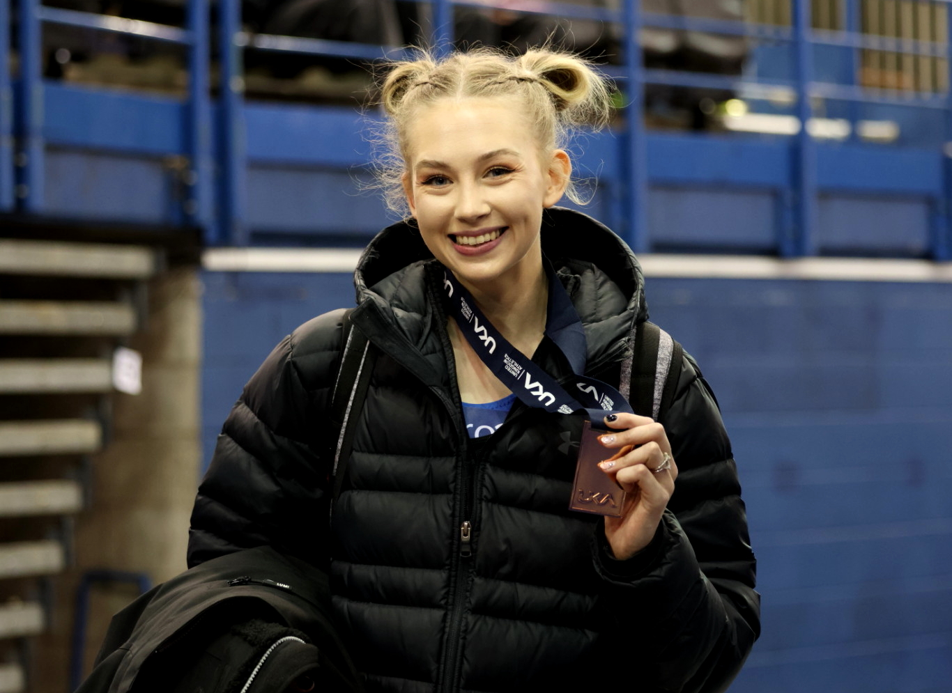 Hannah Lake with her bronze medal
